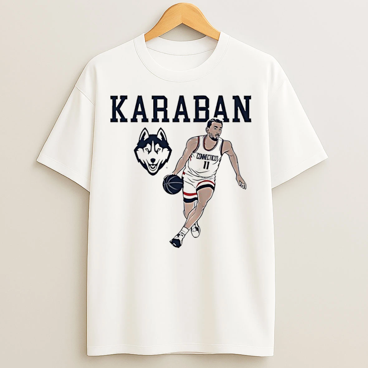 Uconn Huskies Basketball Alex Karaban Ame Pose Star T Shirts