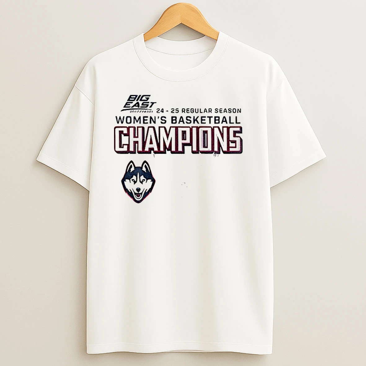 Uconn Womens Basketball Nba 2024 25 Big East Wbb Tournament Champions T Shirts