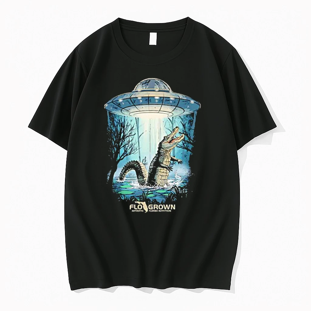 Ufo Abduction Alligator Flo Grown Authentic Florida Outfitters Vintage Shirts