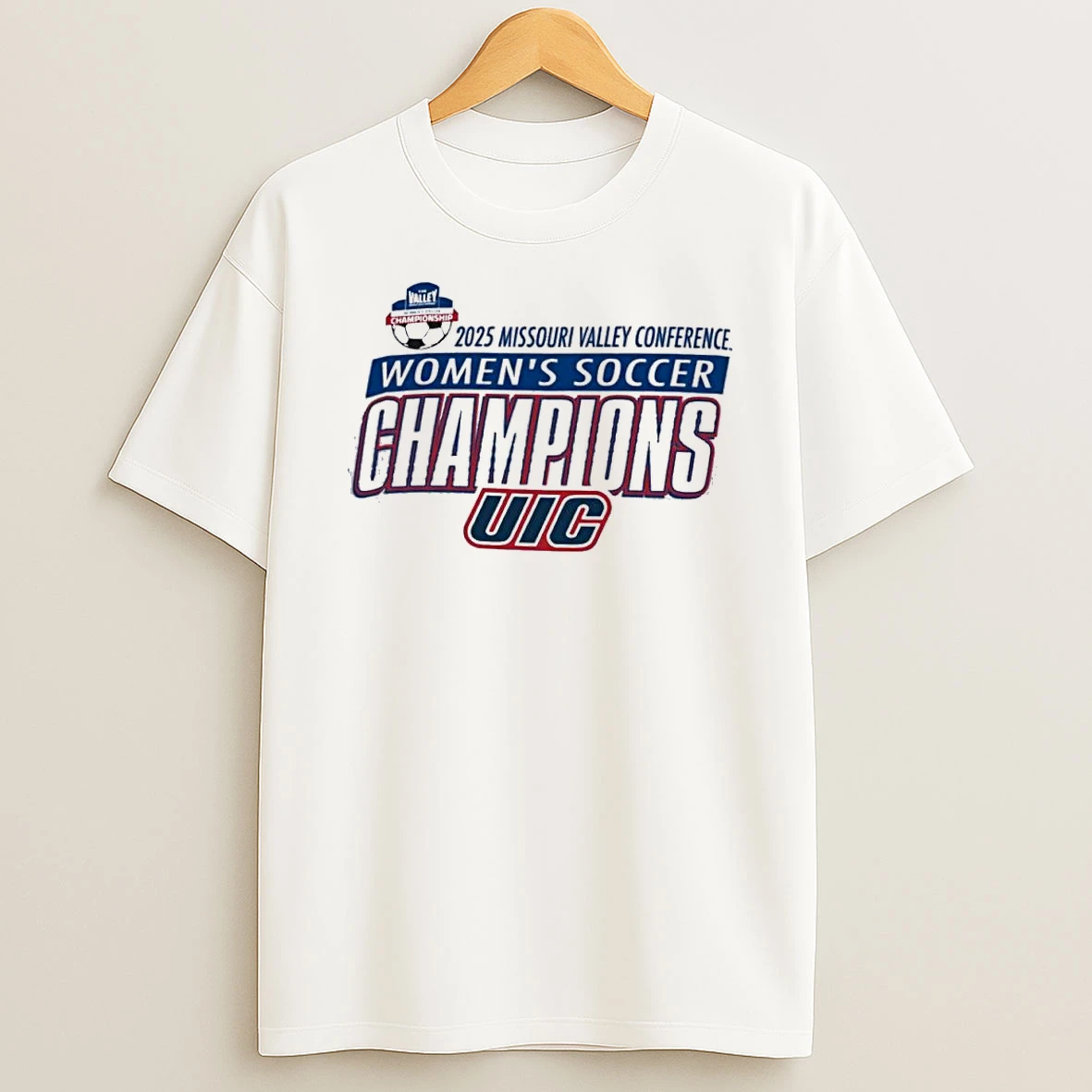 Uic Flames 2025 Mvc Womens Soccer Champions Shirts