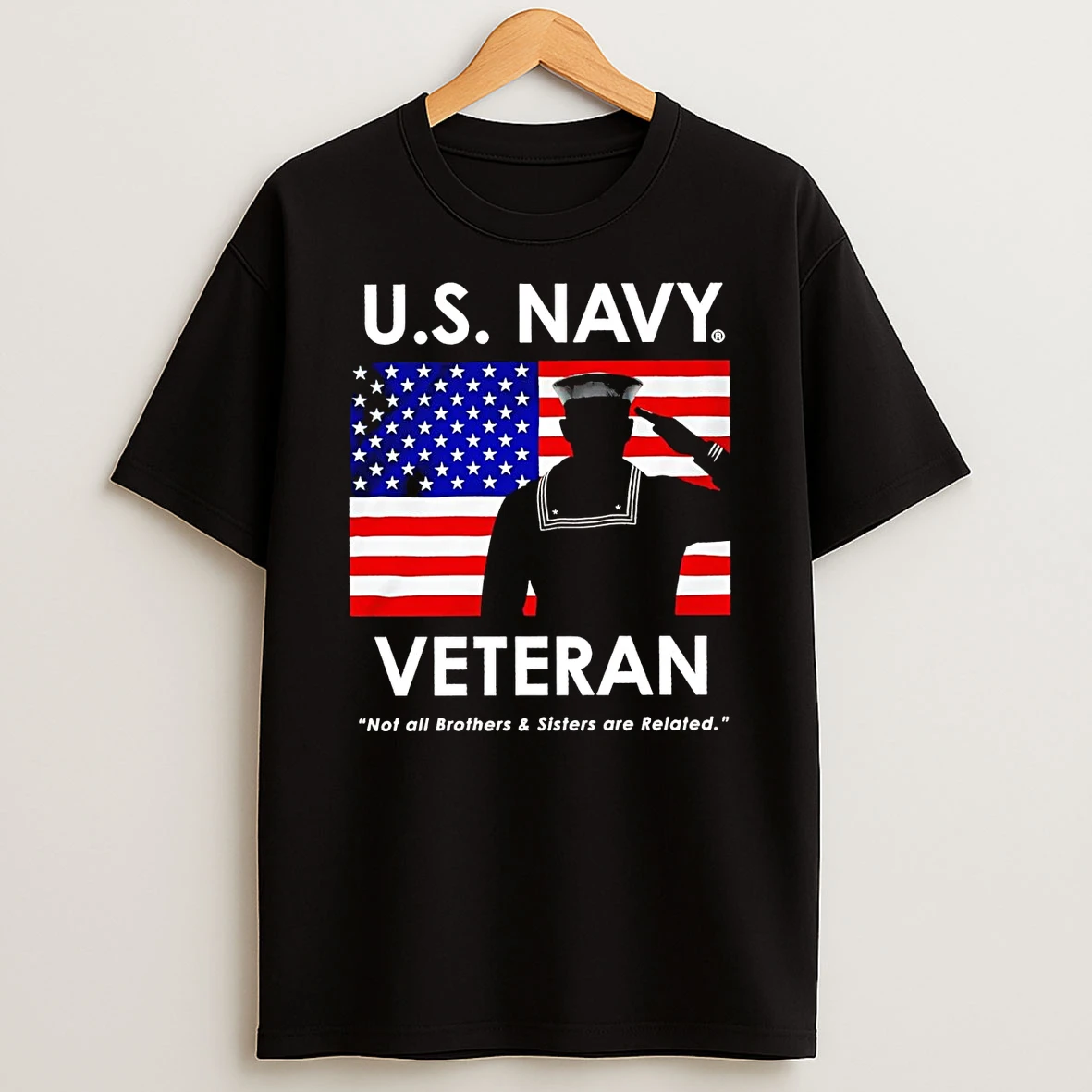 Us Navy Veteran Not All Brothers And Sisters Are Related Shirts