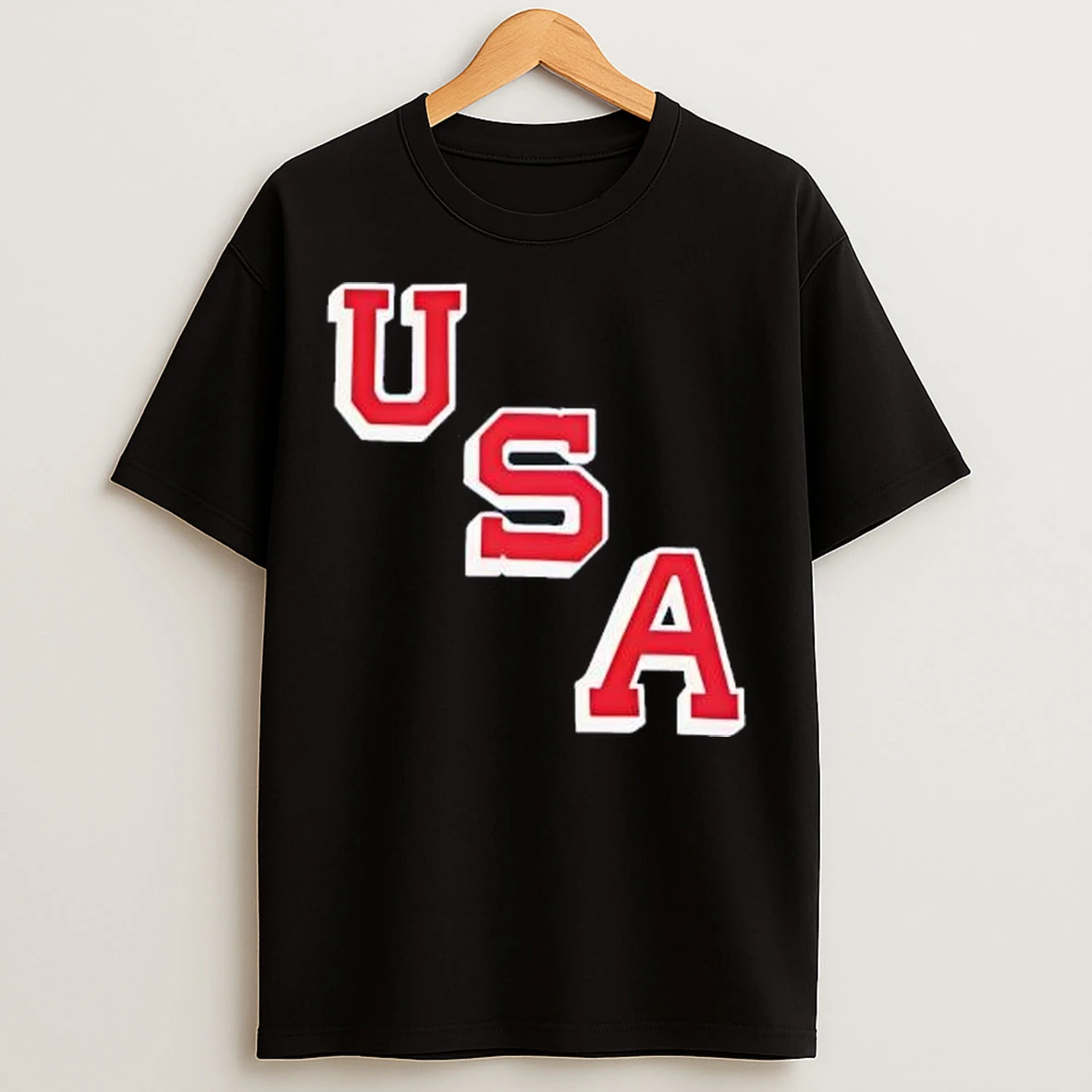 Usa Hockey Diagonal Graphic T Shirts