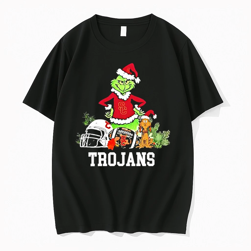 Usc Trojans The Grinch And Max Helmet Christmas 2025 Shirts