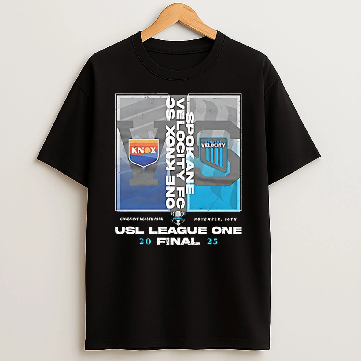 Usl League One Final Match Up One Knoxville Sc Vs Spokane Velocity Fc Wht Shirts