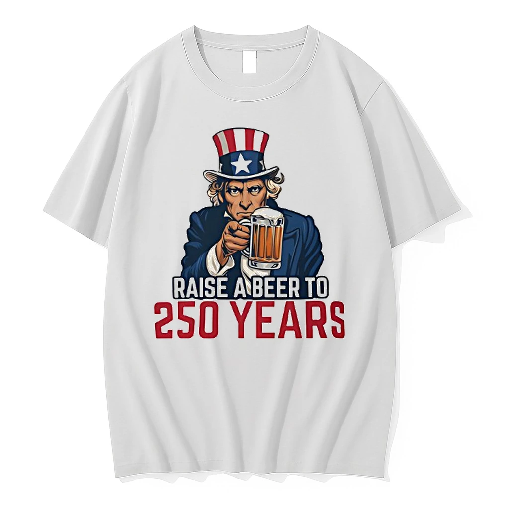 Uncle Sams Raise A Beer 250 Years Shirts