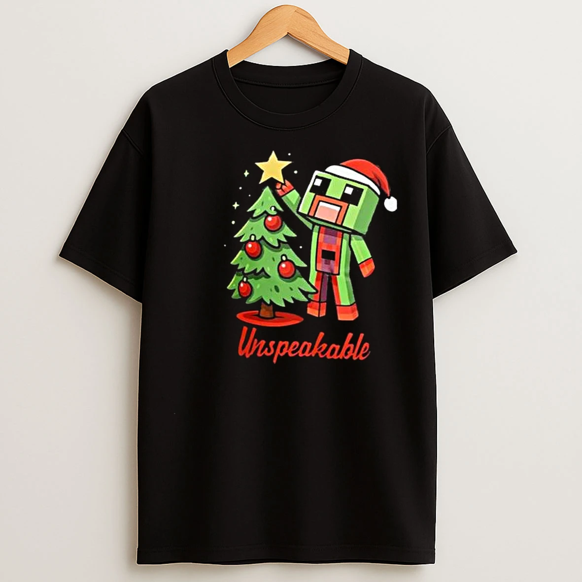 Unspeakable 2025 Holiday Circle Black T Shirts