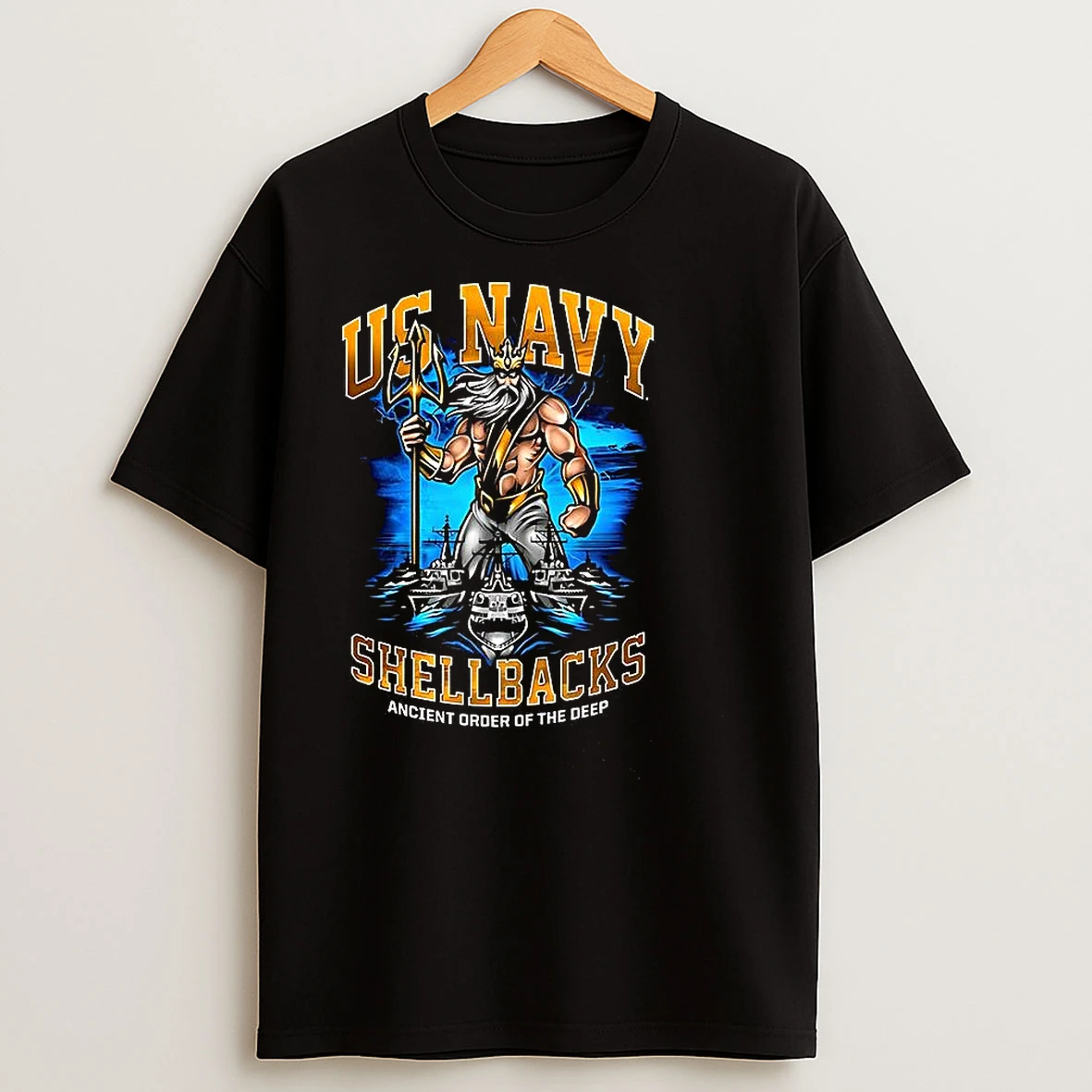 Us Navy Shellback Ancient Order Of The Deep Poseidon T Shirts