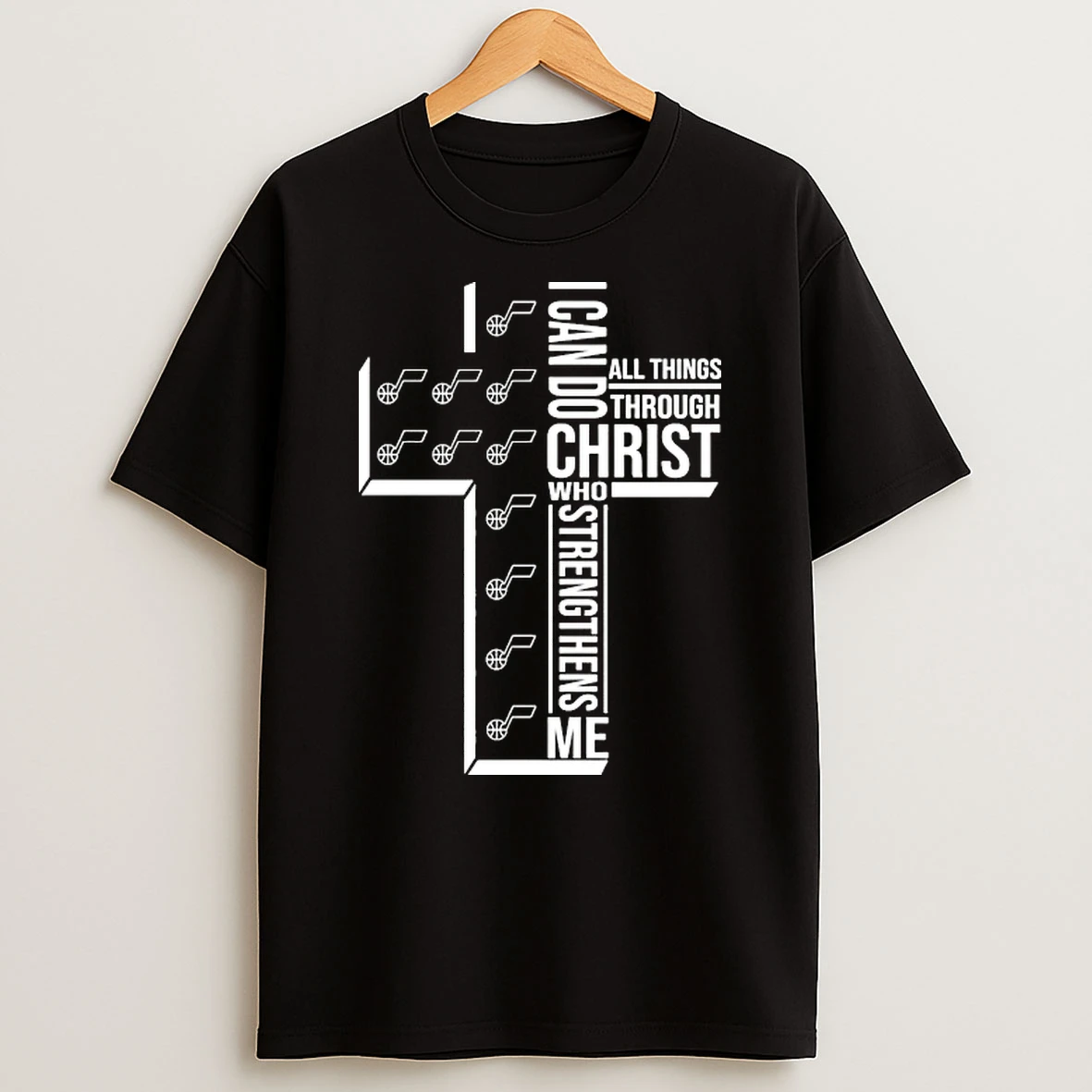 Utah Jazz I Can Do All Things Through Christ Who Strengthen Me Shirts