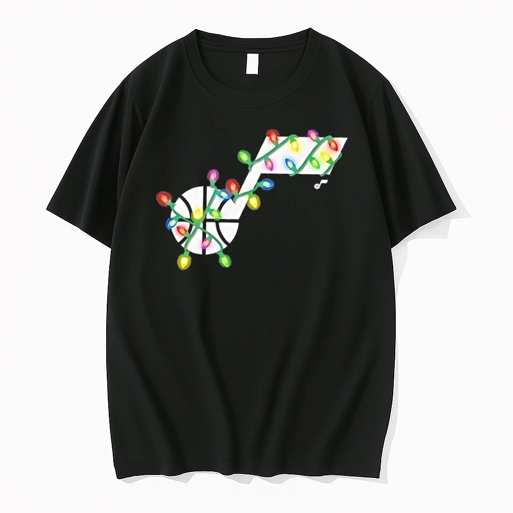 Utah Jazz Logo Holiday Christmas Lights Shirts