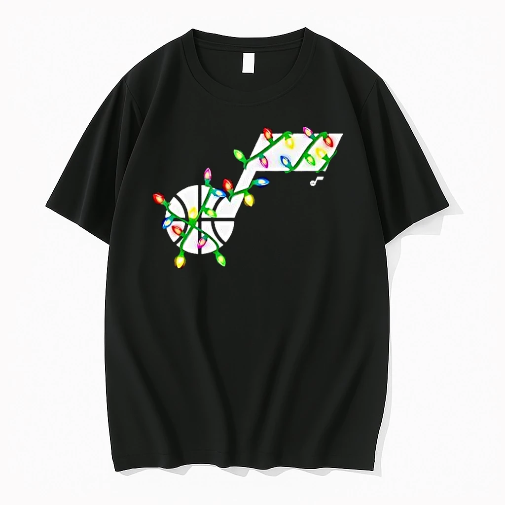Utah Jazz Logo Lights Merry Christmas Shirts