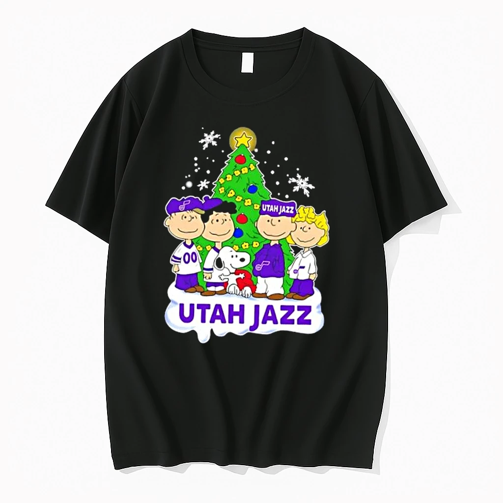 Utah Jazz X Peanuts Snoopy And Friends Christmas Tree Shirts