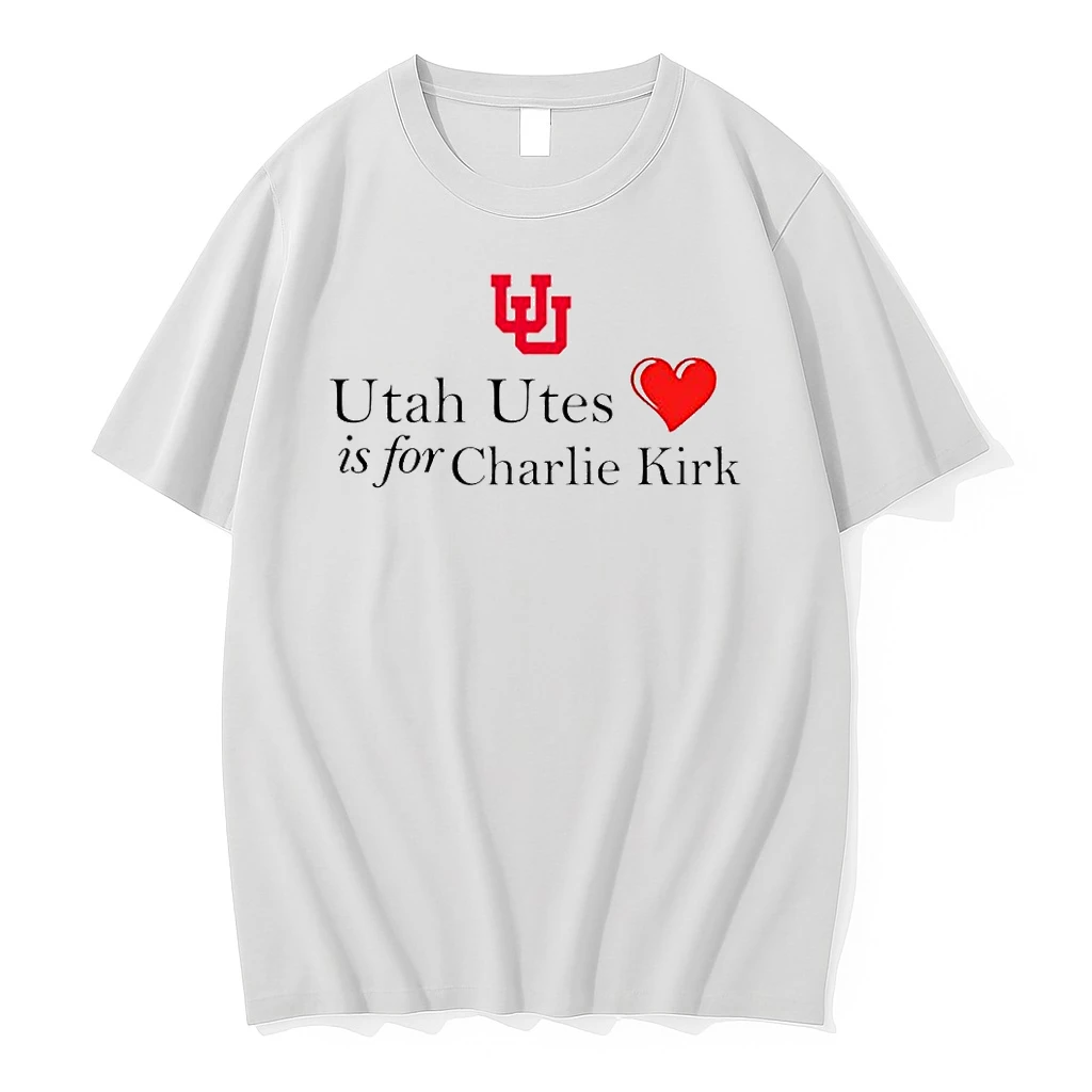 Utah Utes Heart Is For Charlie Kirk Shirts