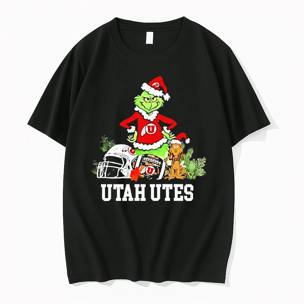 Utah Utes The Grinch And Max Helmet Christmas 2025 Shirts