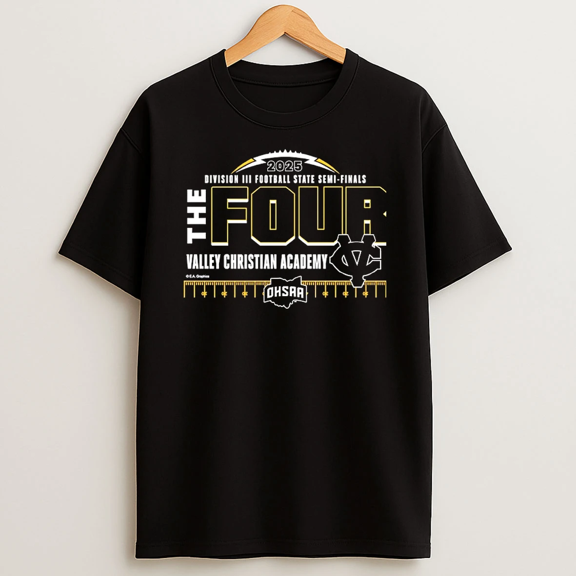Valley Christian Academy 2025 Mhsaa D3 Football State Semi Finals The Four Shirts