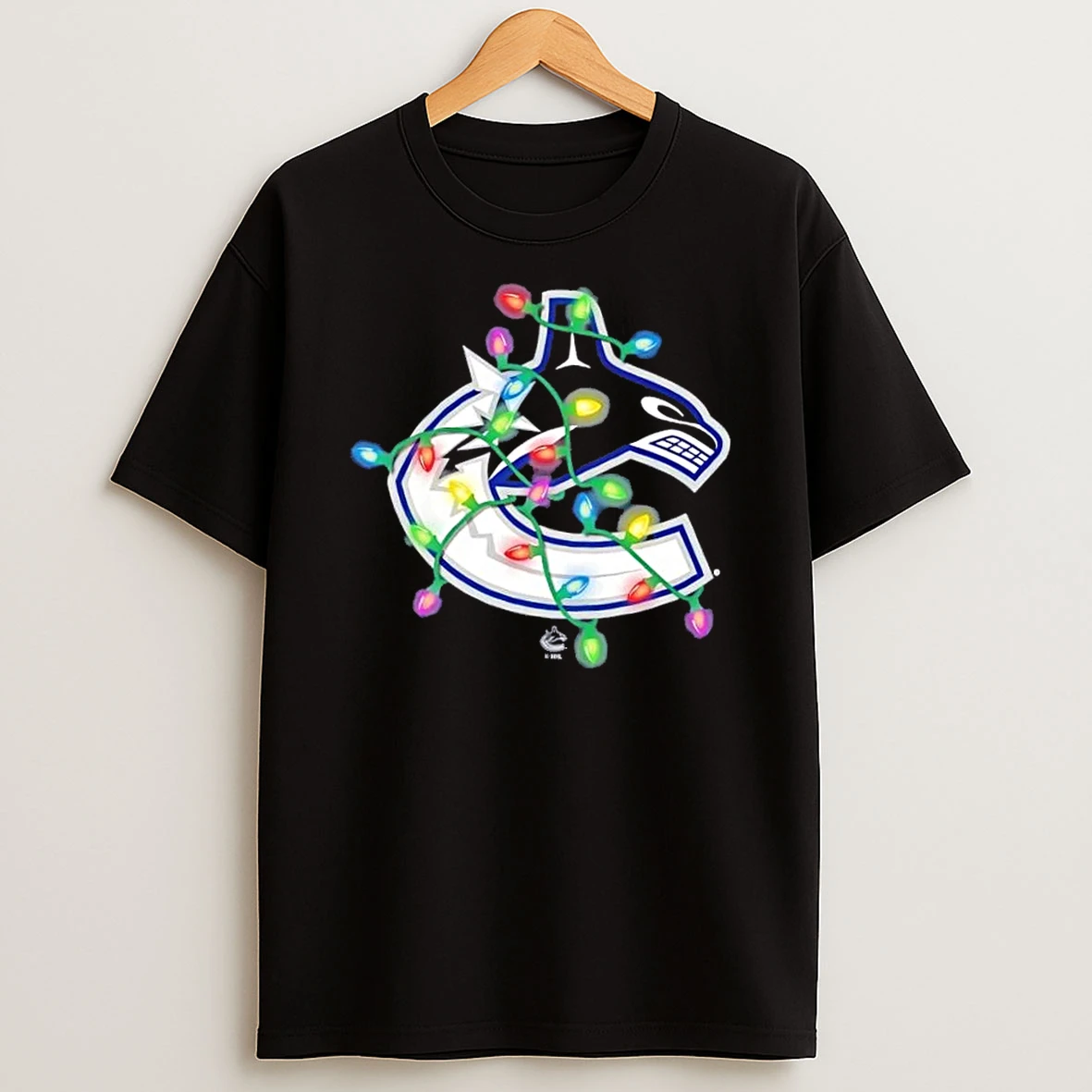 Vancouver Canucks Logo Holiday Christmas Lights Shirts