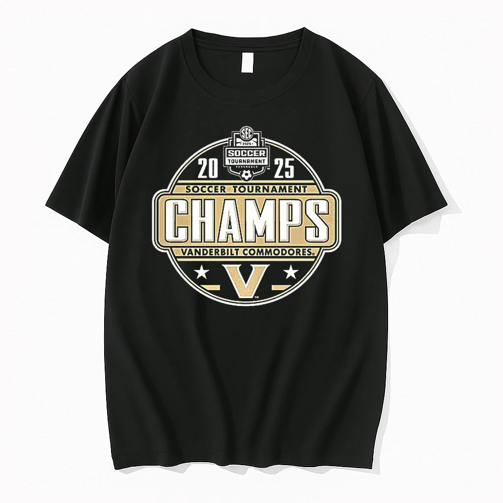 Vanderbilt Commodores 2025 Sec Womens Soccer Tournament Champions Shirts