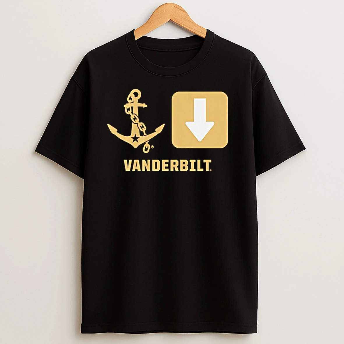 Vanderbilt Commodores Football Anchor Down Symbols T Shirts