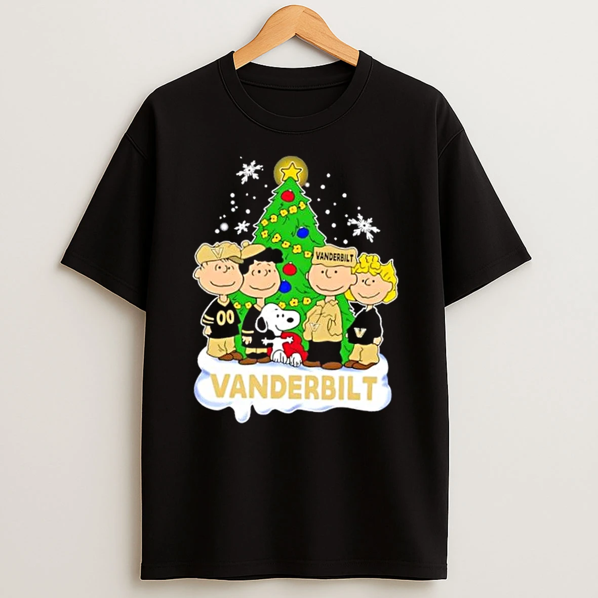 Vanderbilt Commodores X Peanuts Snoopy And Friends Christmas Tree Shirts