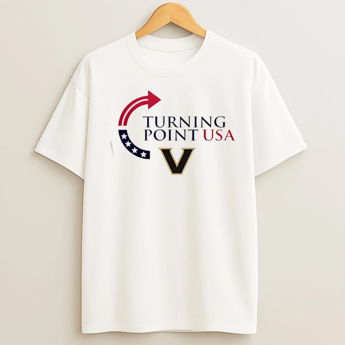 Vanderbilt Commodores X Turning Point Usa Freedom Charlie Kirk 2 Sided T Shirts