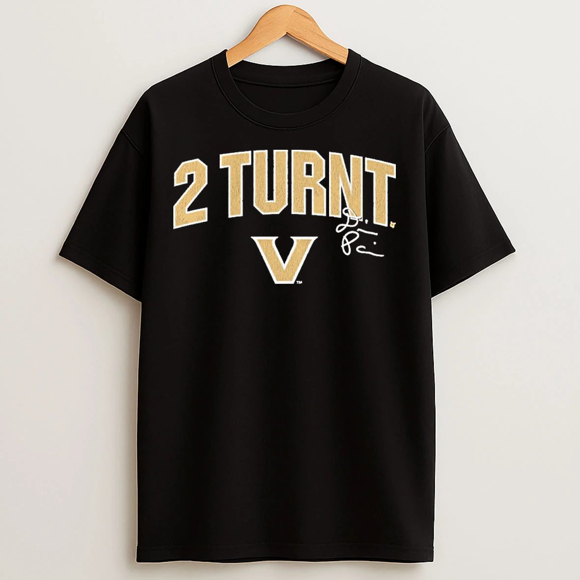 Vanderbilt Football Diego Pavia 2 Turnt Text T Shirts