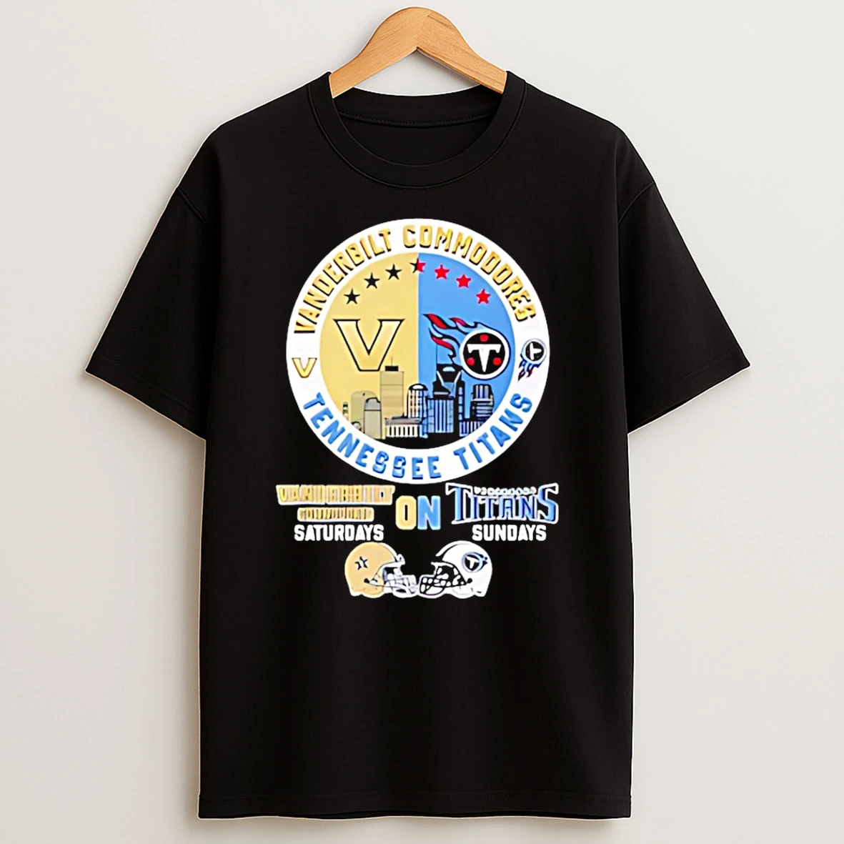 Vanderbilt X Titans Tennessee Saturdays On Sundays Shirts