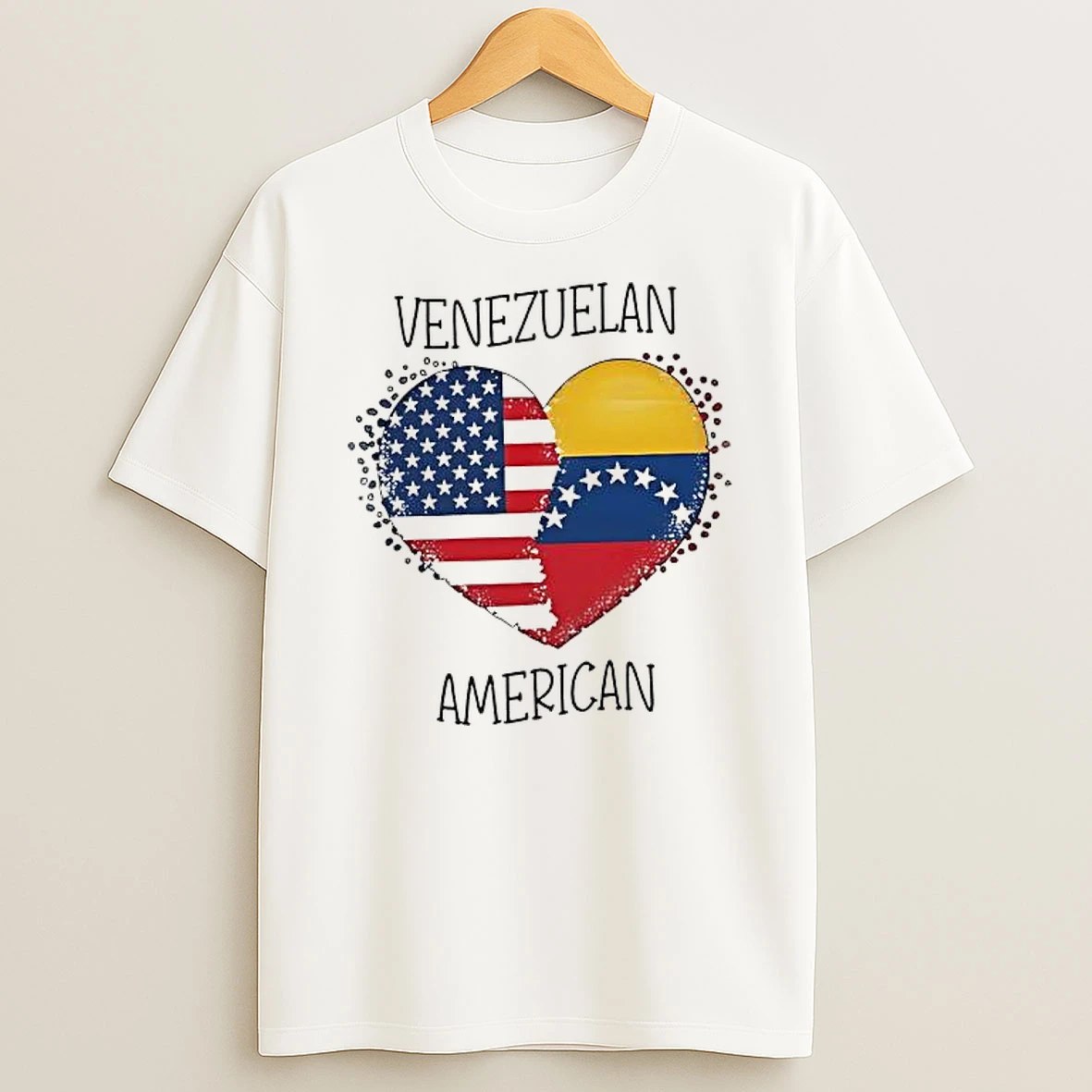 Venezuela America Heart Flag Shirts