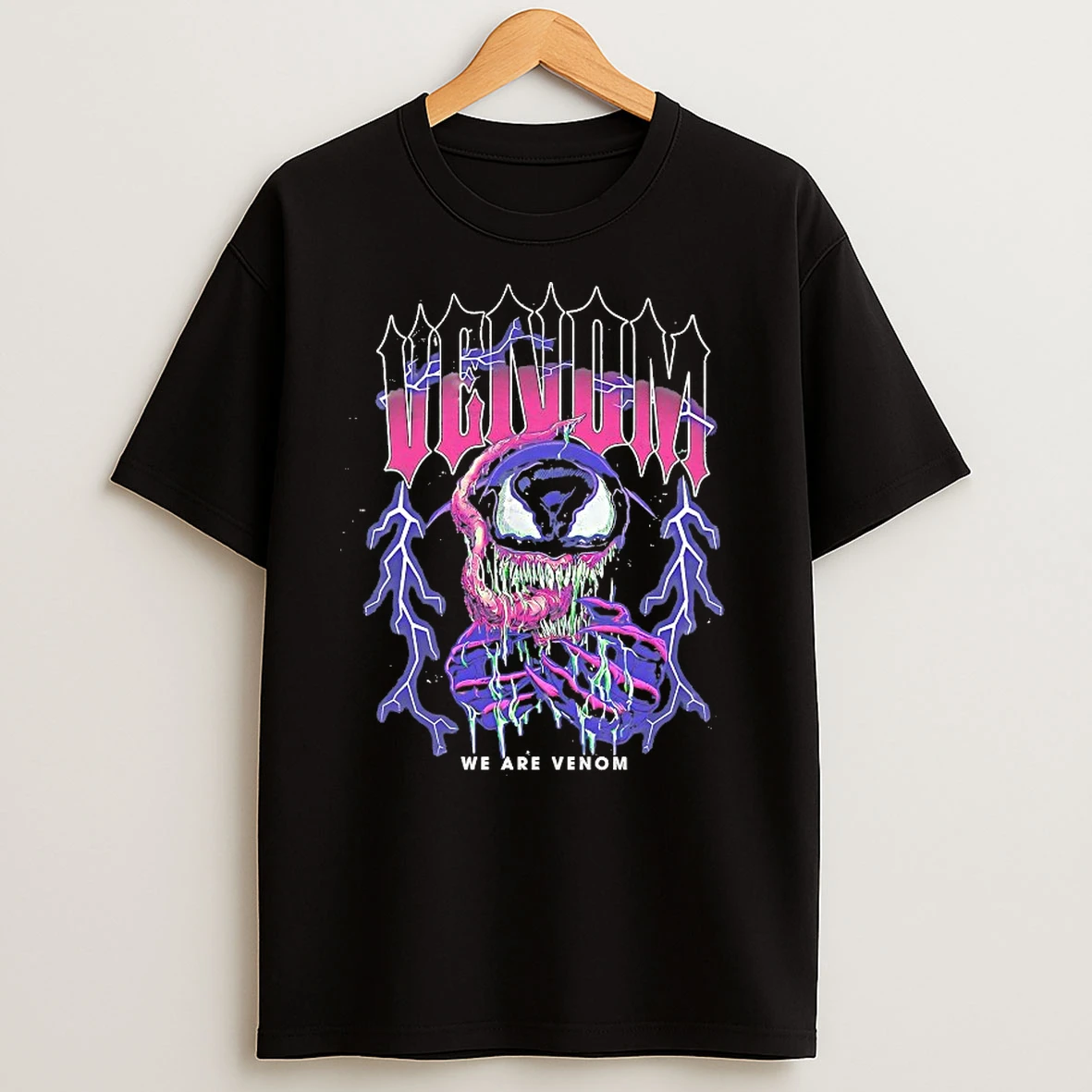 Venom We Are Venom Lightning T Shirts