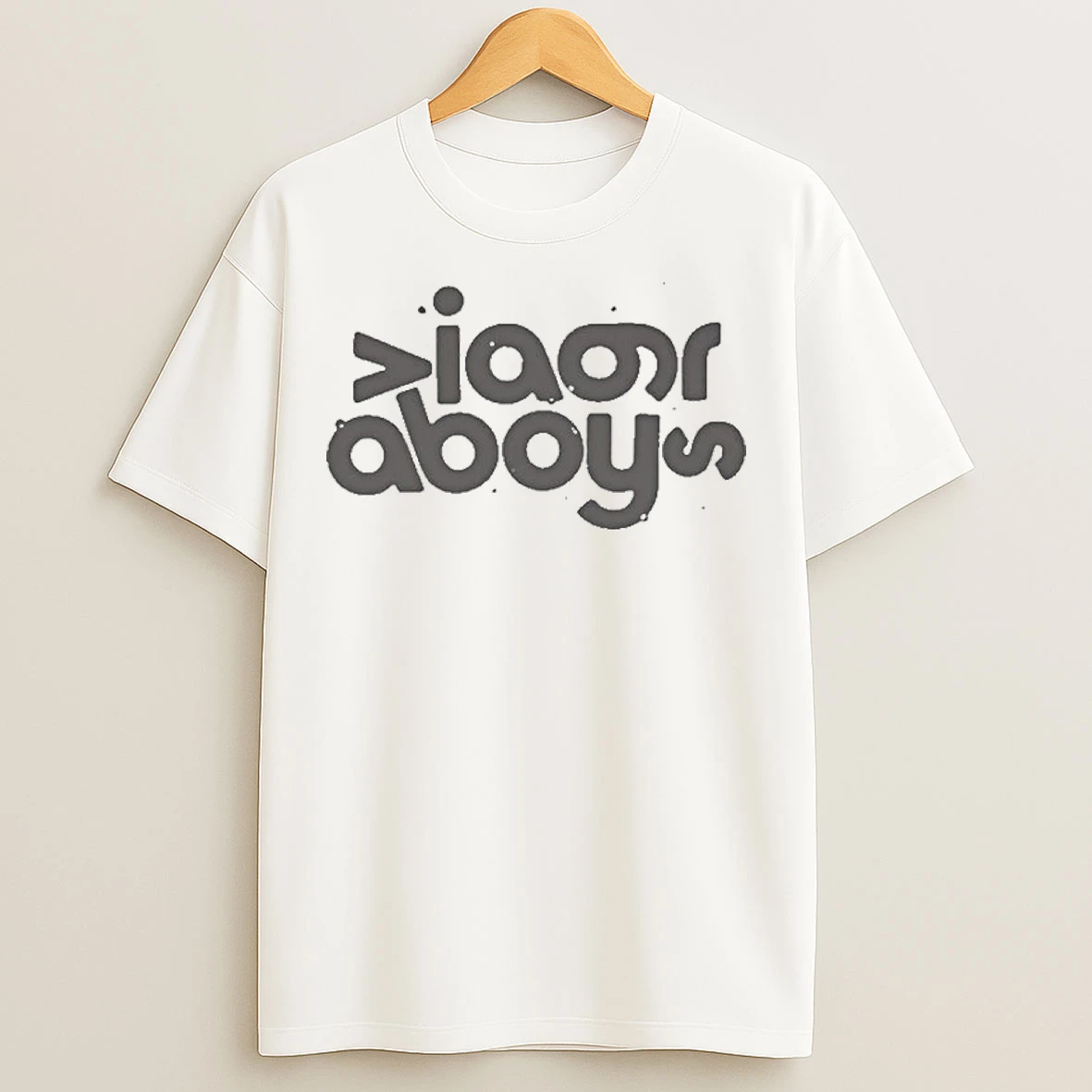 Viagra Boys Merch Ecru Logo T Shirts