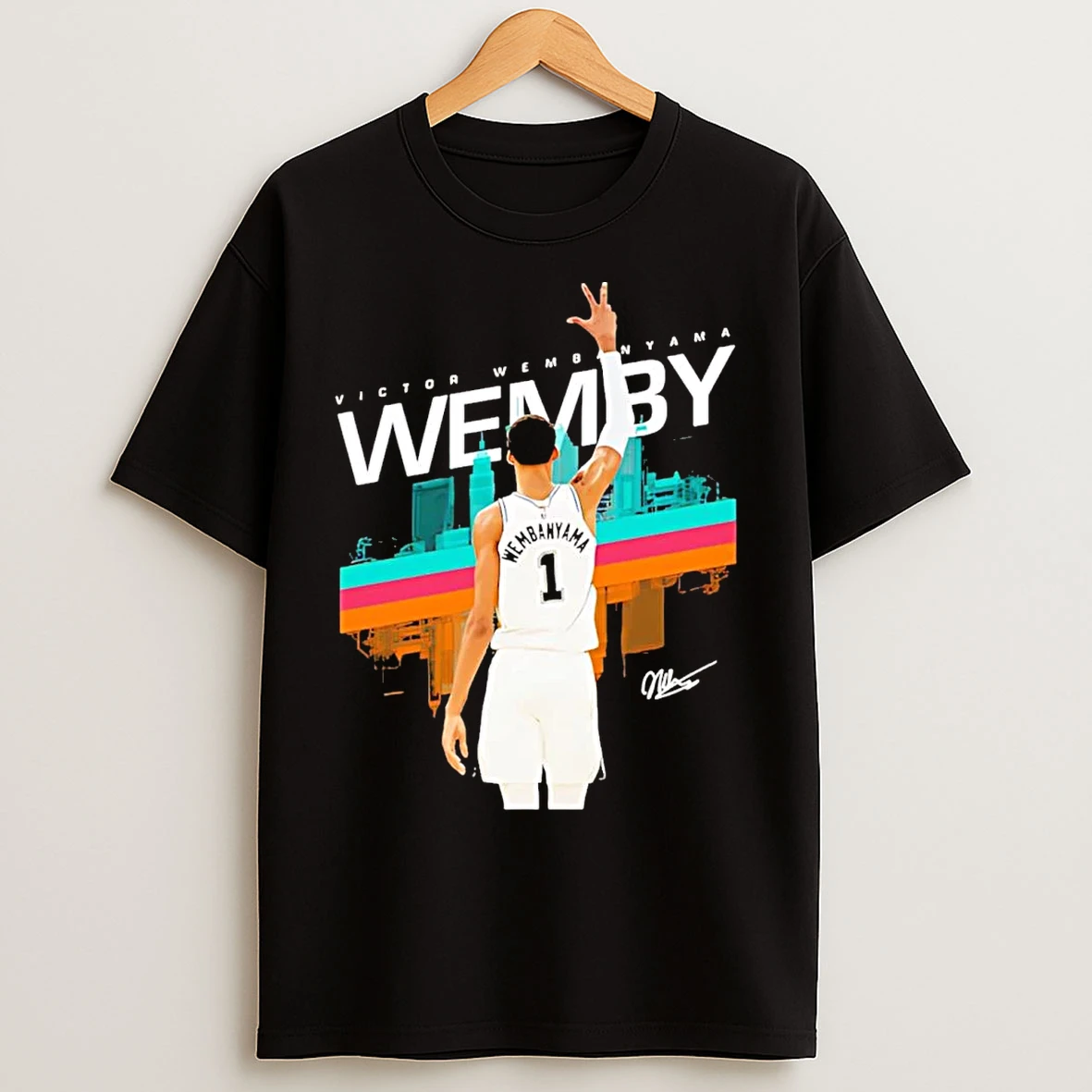 Victor Wembanyama 3 Point San Antonio Spurs T Shirts