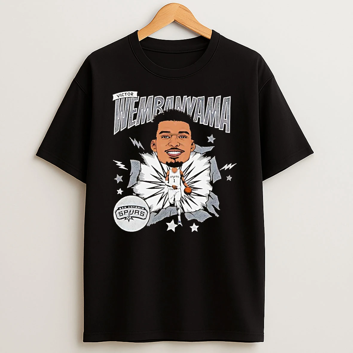 Victor Wembanyama Caricature San Antonio Spurs Shirts