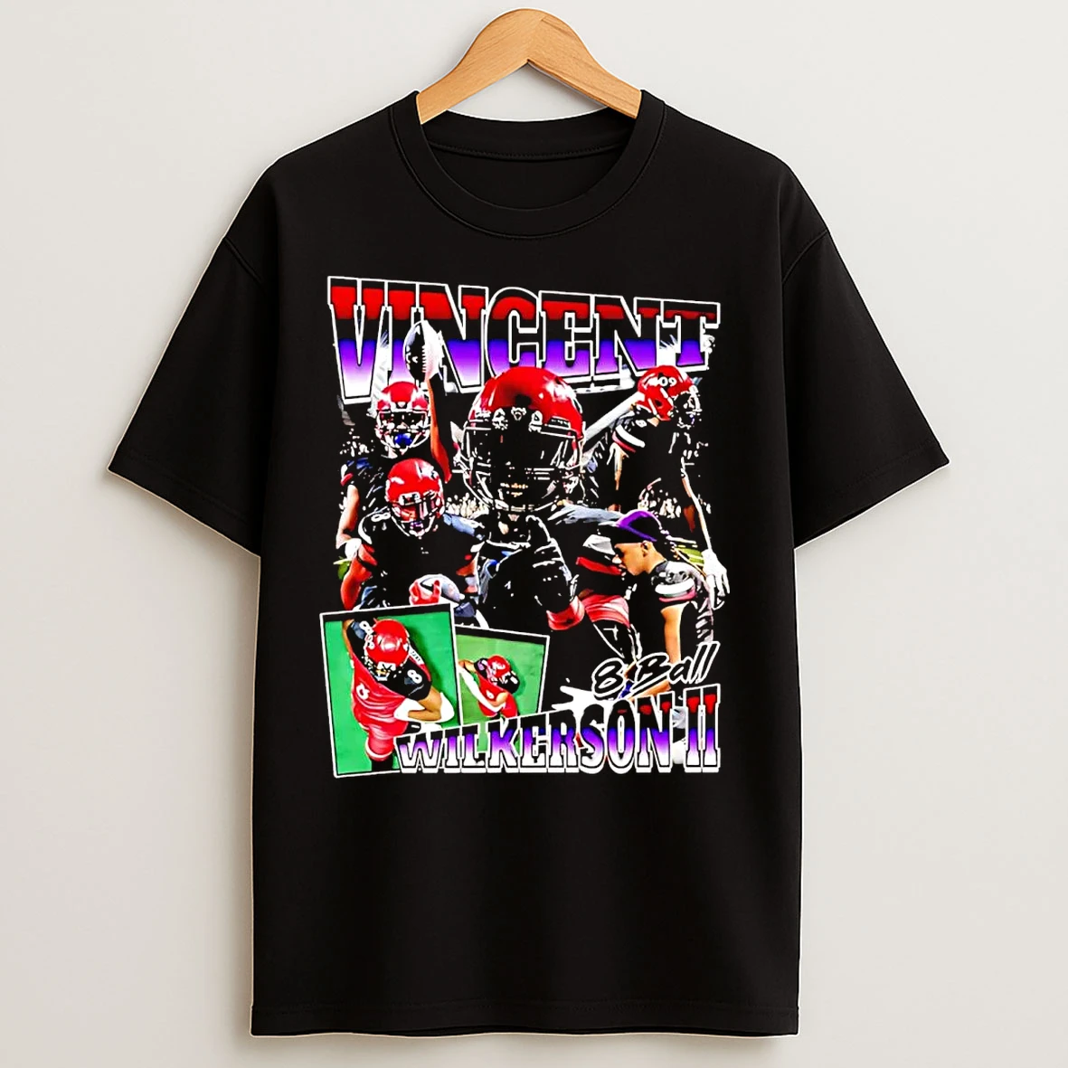 Vincent Wilkerson Ii 8 Ball Picture Collage T Shirts