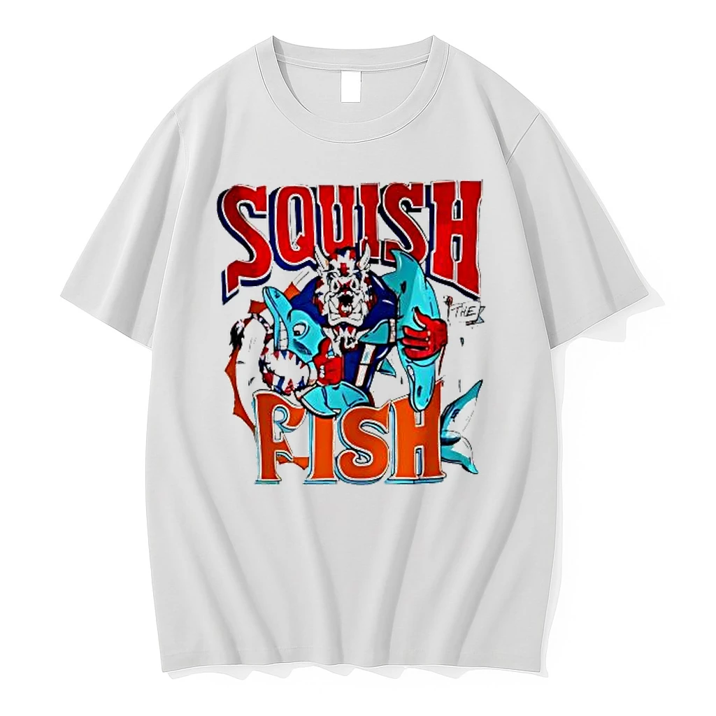 Vintage Buffalo Bills Squish The Fish 90s Nfl Football Miami Dolphins Shirts