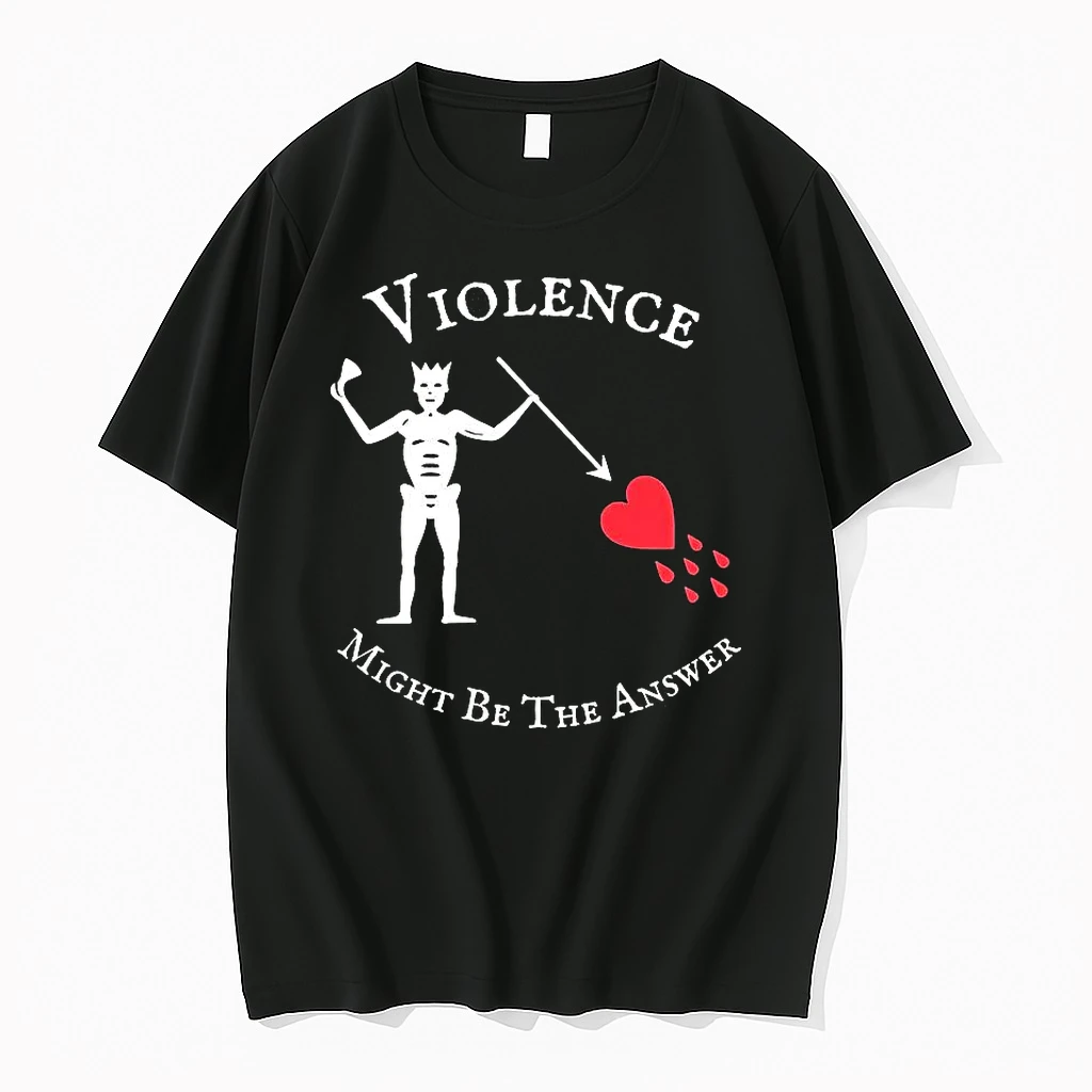 Violence Might Be The Answer Blackbeard Pirate Flag Shirts