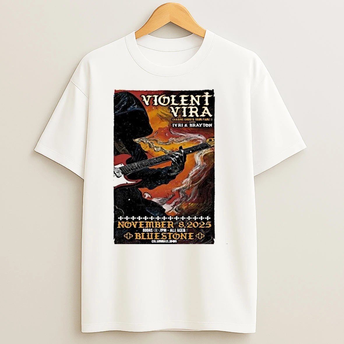 Violent Vira November 8 2025 The Bluestone In Columbus Oh Guitar Shirts
