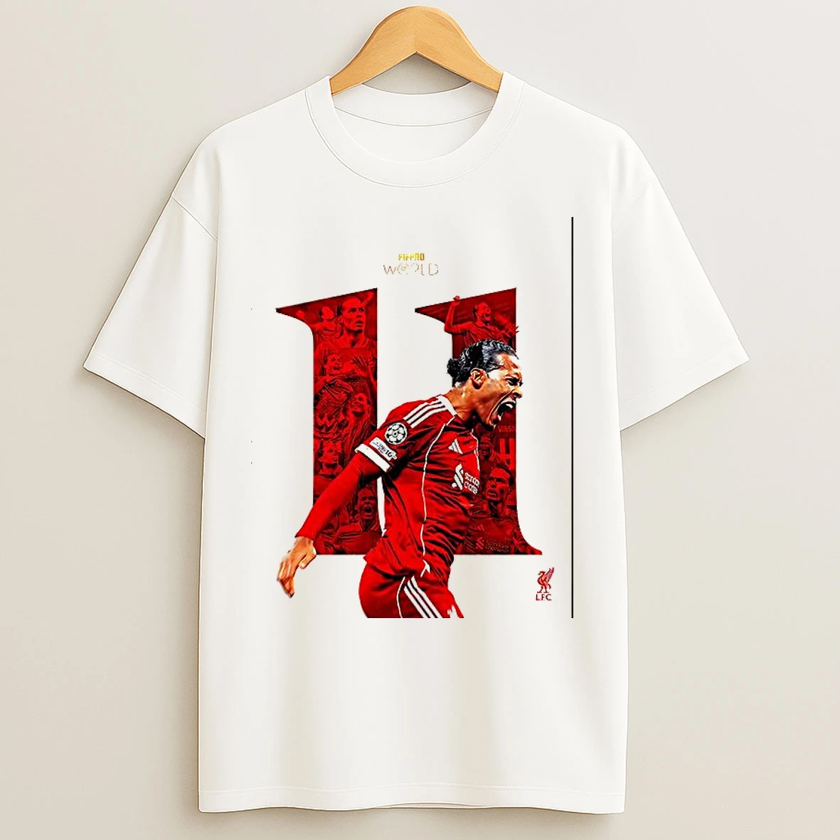 Virgil Van Dijk Liverpool Fifpro World 11 T Shirts