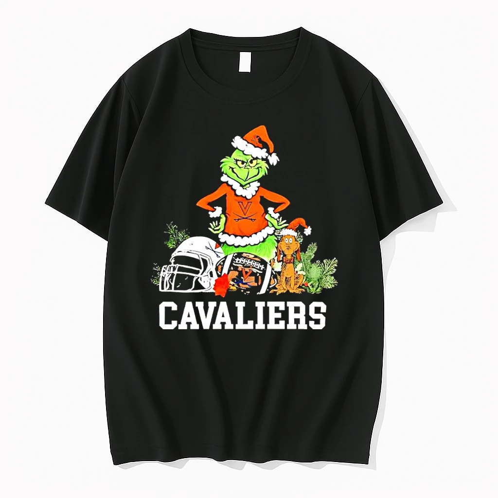 Virginia Cavaliers The Grinch And Max Helmet Christmas 2025 Shirts