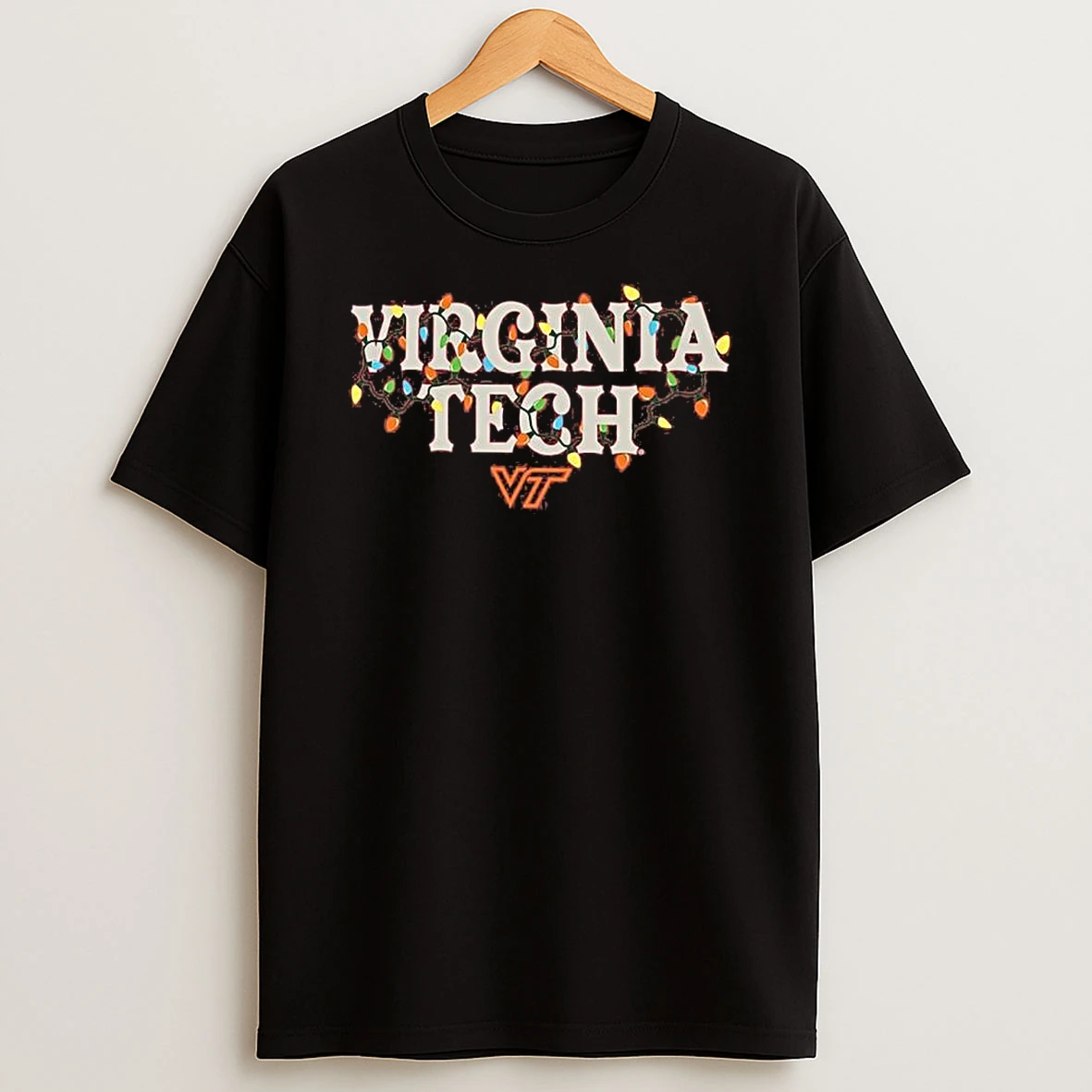 Virginia Tech Hokies String Lights Christmas Shirts