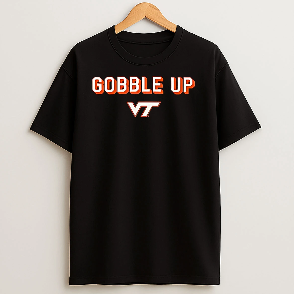 Virginia Tech Hokies Football Logo Gobble Up T Shirts