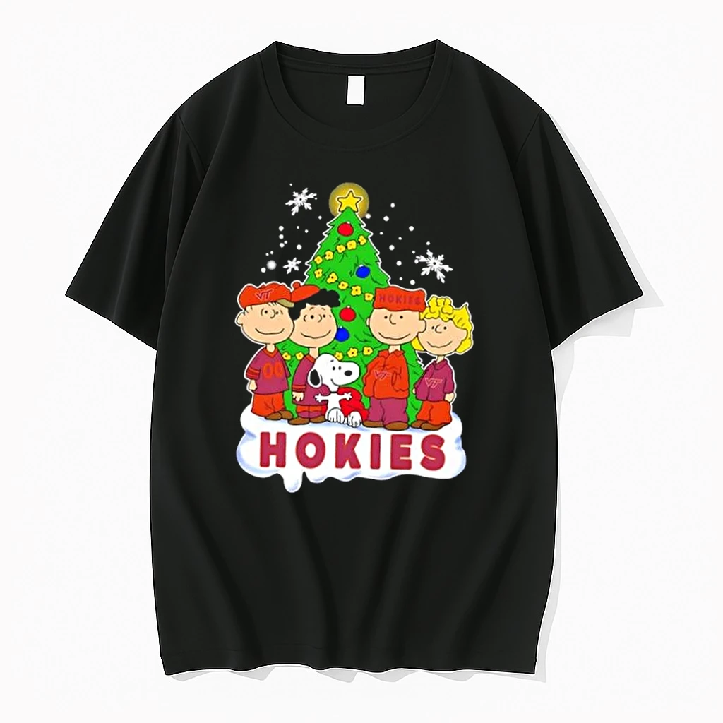 Virginia Tech Hokies X Peanuts Snoopy And Friends Christmas Tree Shirts