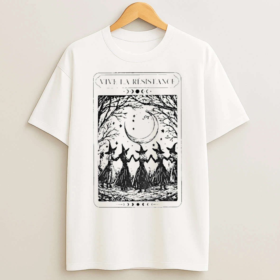 Vive La Resistance Spooky Feminist Anti Patriarchy Halloween Tarot Card T Shirts