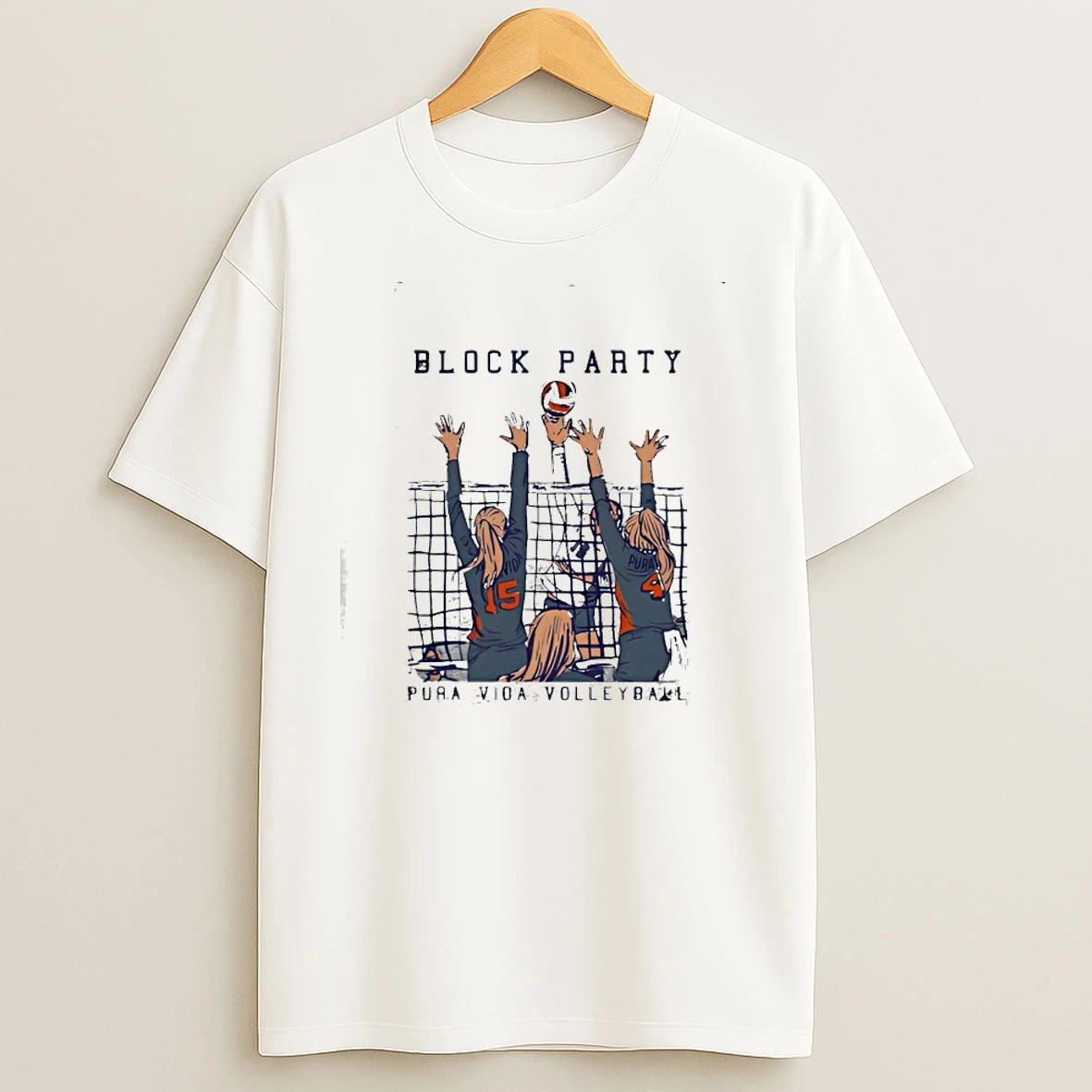 Volleyball Block Party Pura Vida T Shirts