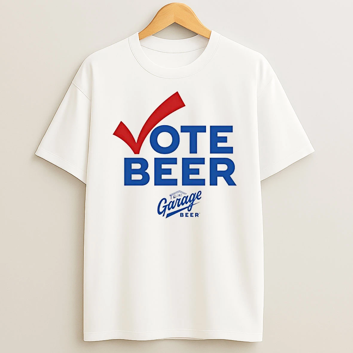 Vote Beer Garage Beer Promotional Logo Shirts