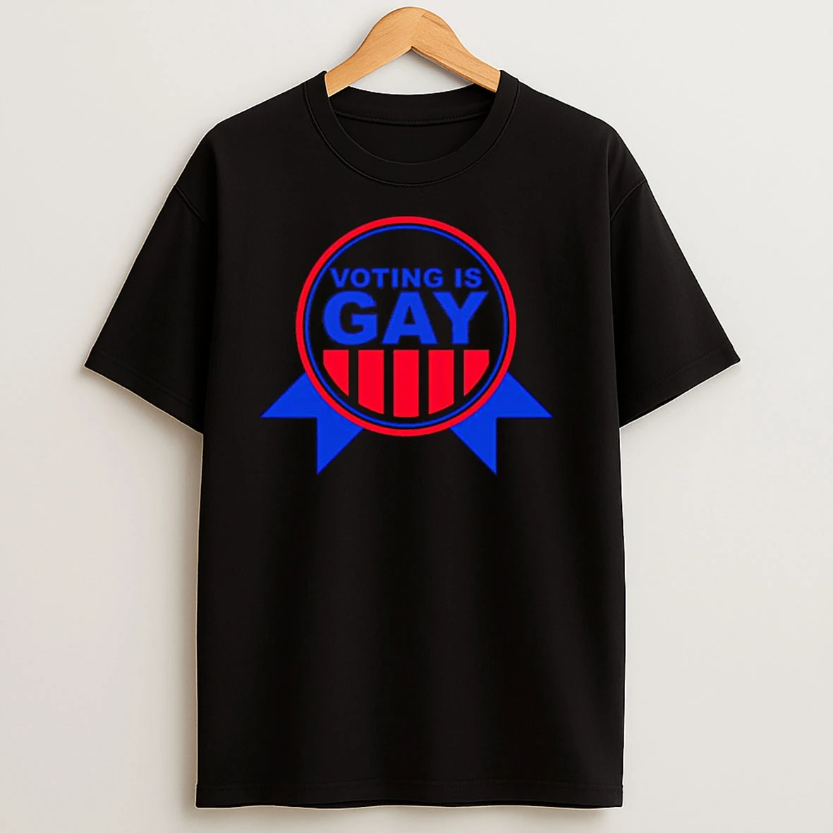 Voting Is Gay Design Logo T Shirts