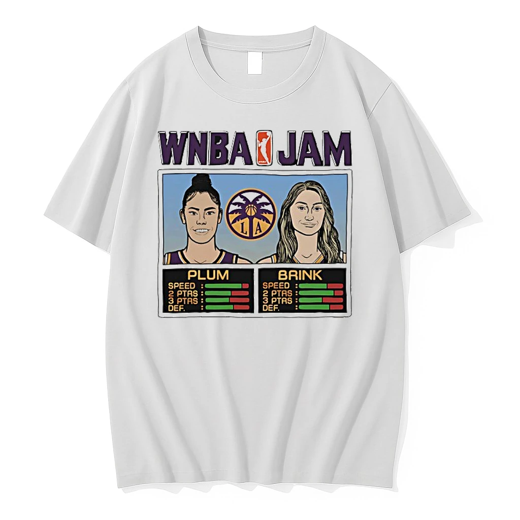Wnba Jam Cameron Brink And Kelsey Plum Los Angeles Sparks Basketball Shirts