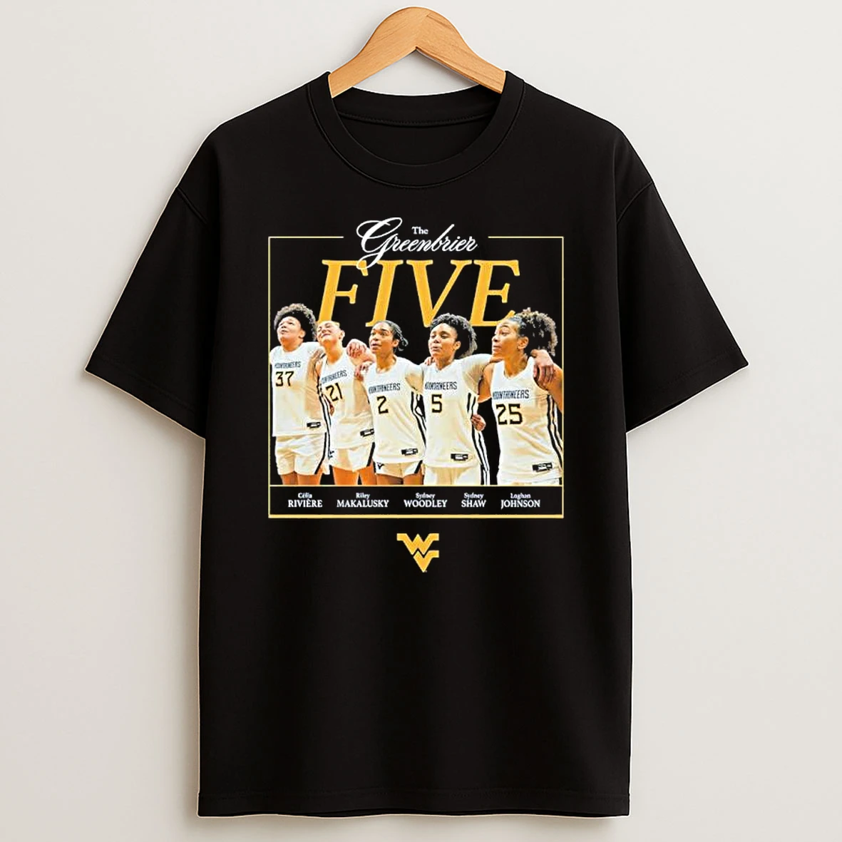 Wvu Womens Basketball The Greenbrier Five Shirts