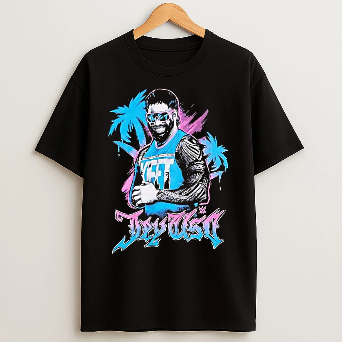 Wwe Jay Uso Palm Trees Graphic T Shirts