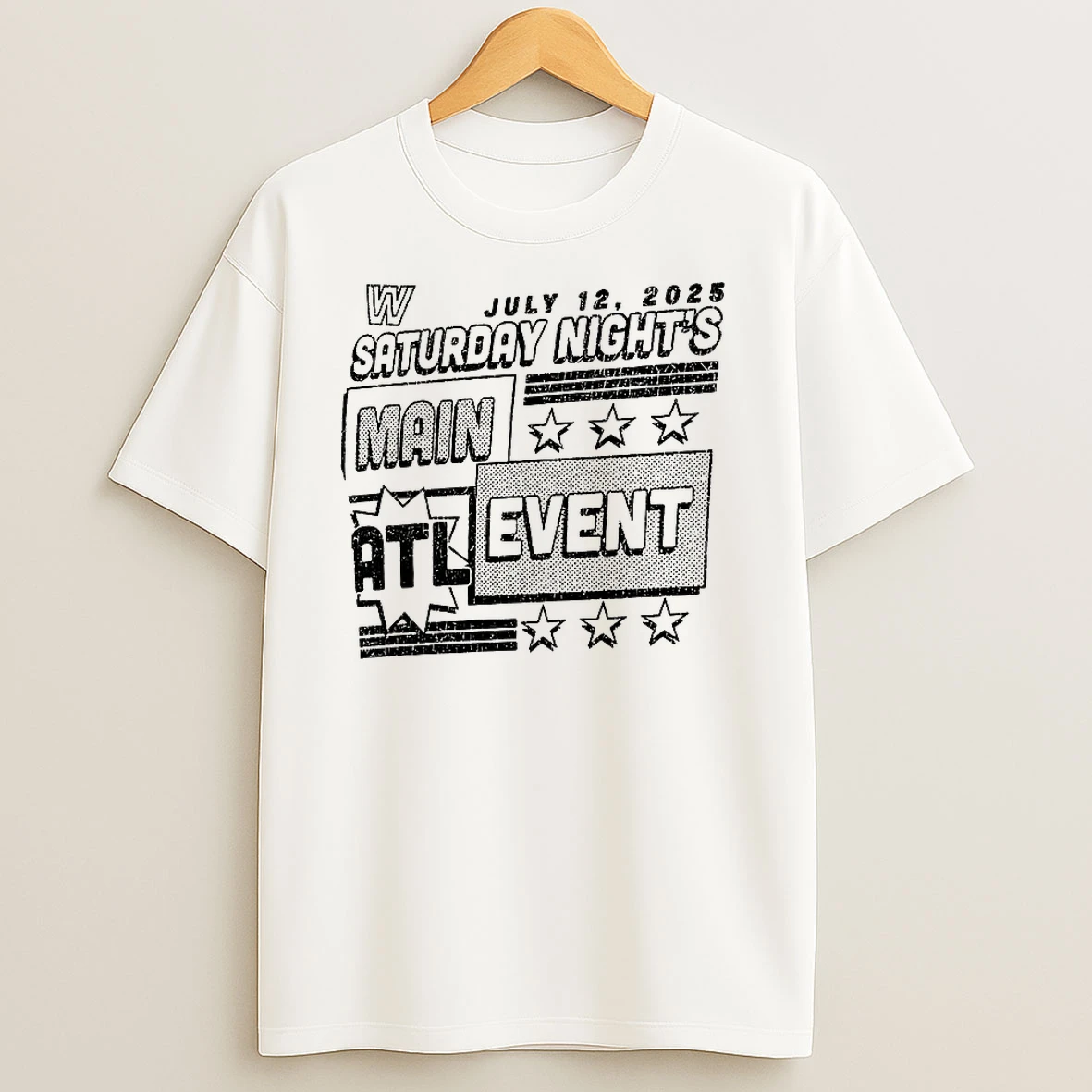 Wwe Saturday Nights Main Event Atlanta 2025 T Shirts