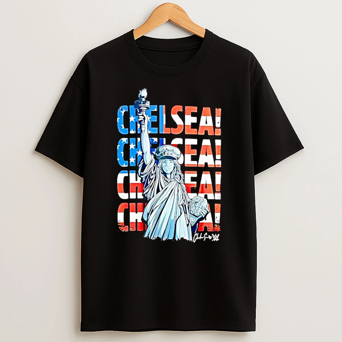 Wwe Smackdown Chelsea Green Autographed Statue Shirts