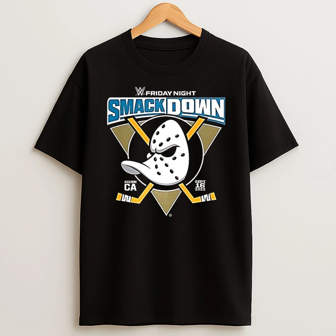 Wwe Smackdown X Nhl Anaheim Mighty Ducks Shirts