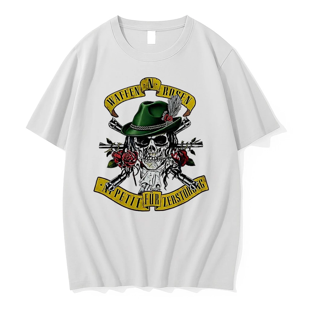 Waffen N Rosen Appetite For Destruction Skull Roses Shirts